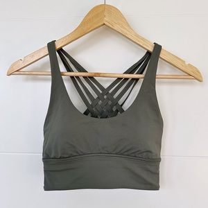 Lululemon Free to Be Moved Bra Grey Sage Size 2